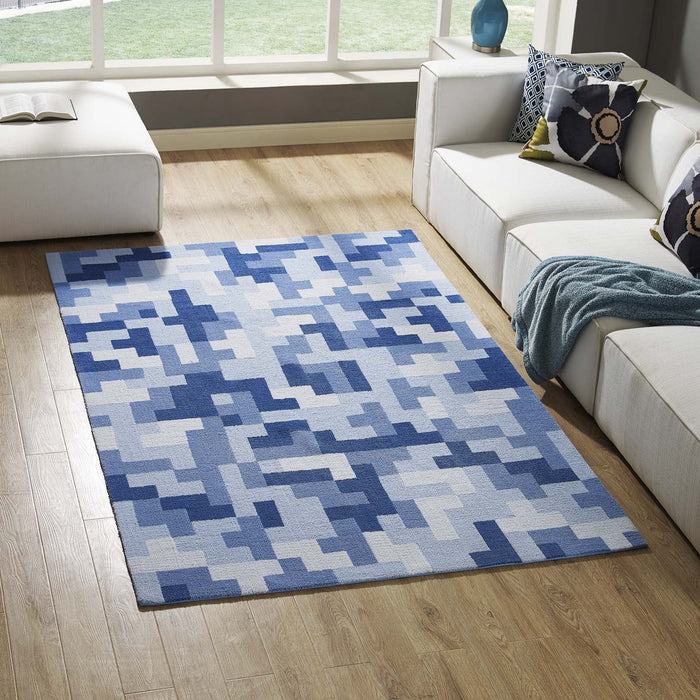 Andela Interlocking Block Mosaic Area Rug