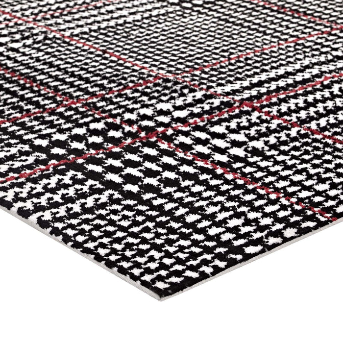 Kaja Abstract Plaid Area Rug