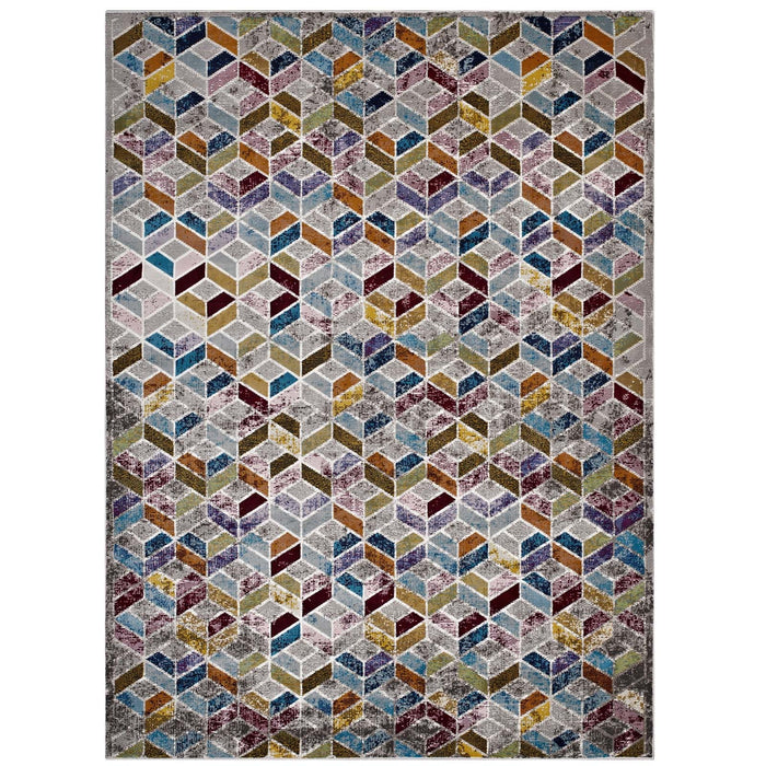 Laleh Geometric Mosaic Area Rug