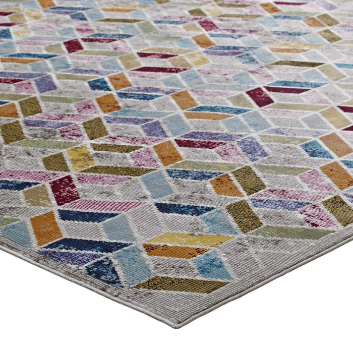 Laleh Geometric Mosaic Area Rug