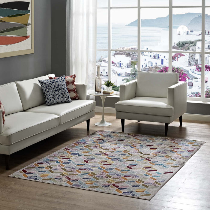 Laleh Geometric Mosaic Area Rug