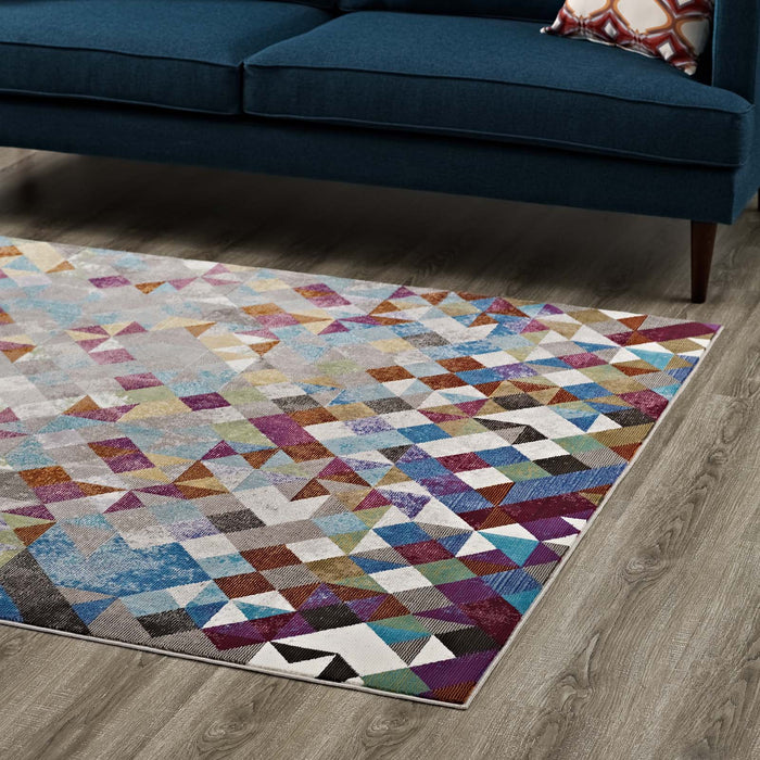 Lavendula Triangle Mosaic Area Rug