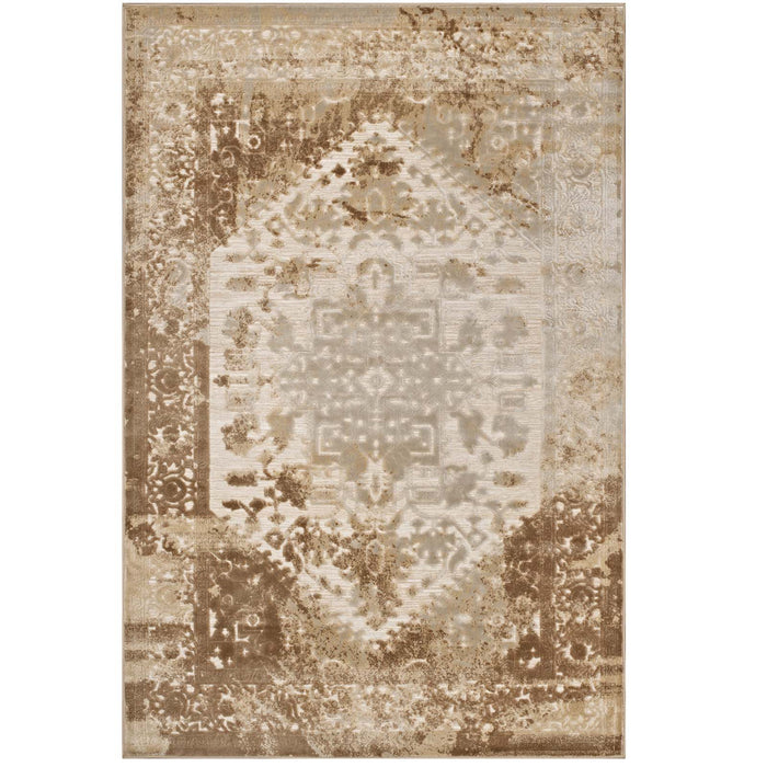 Rosina Distressed Vintage Medallion Area Rug