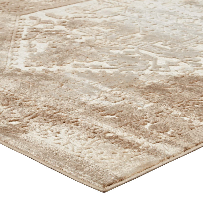 Rosina Distressed Vintage Medallion Area Rug