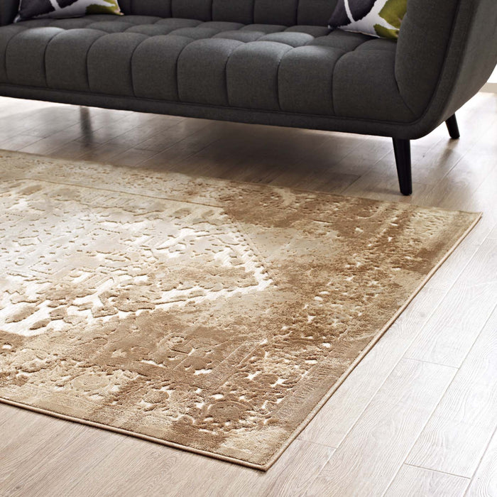 Rosina Distressed Vintage Medallion Area Rug