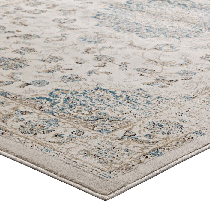 Atara Distressed Vintage Medallion Area Rug