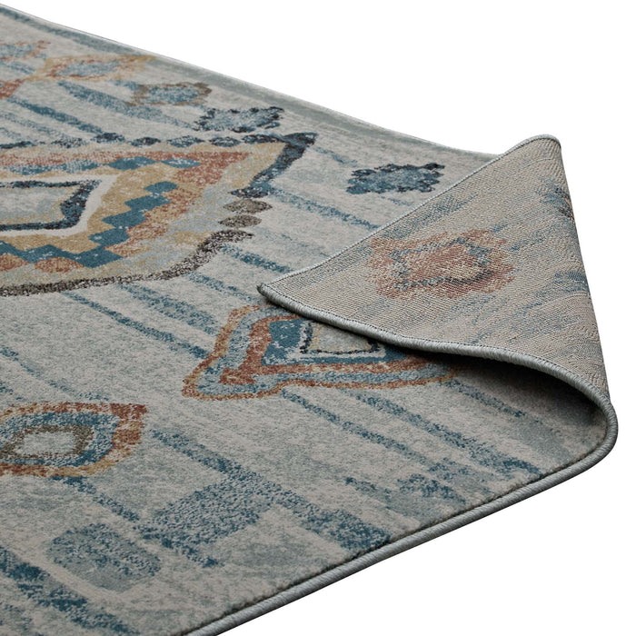 Jenica Distressed Moroccan Tribal Abstract Diamond Area Rug