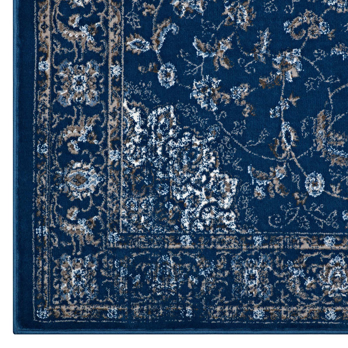 Lilja Distressed Vintage Medallion Area Rug