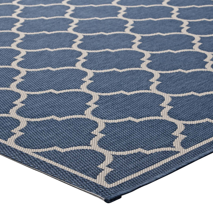 Avena Moroccan Quatrefoil Trellis Indoor and Outdoor Area Rug