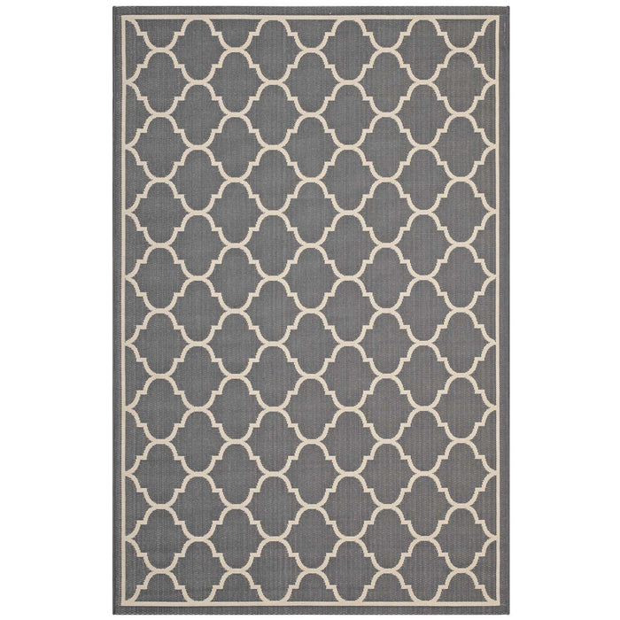 Avena Moroccan Quatrefoil Trellis Indoor and Outdoor Area Rug