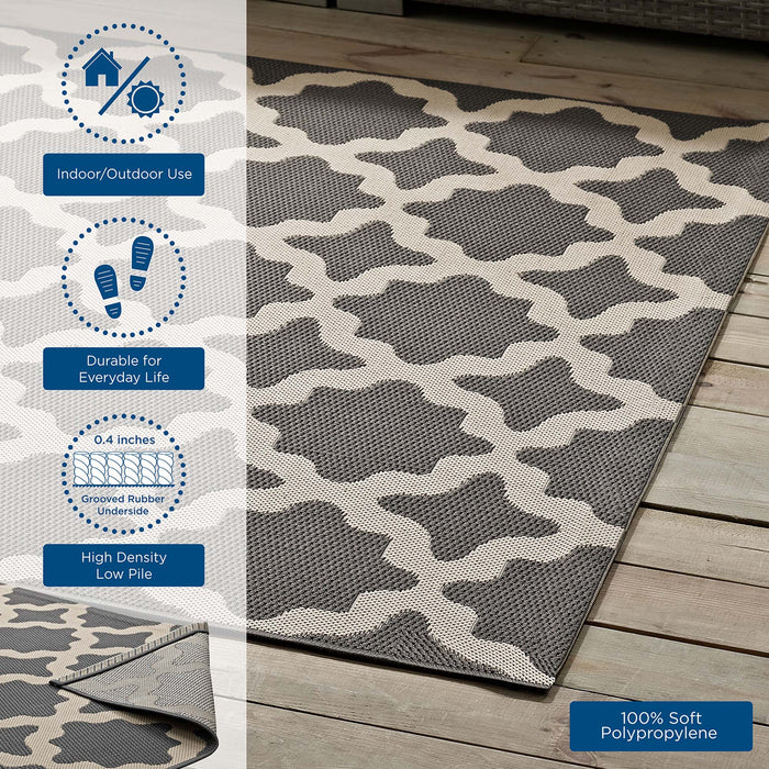 Cerelia Moroccan Trellis Indoor and Outdoor Area Rug