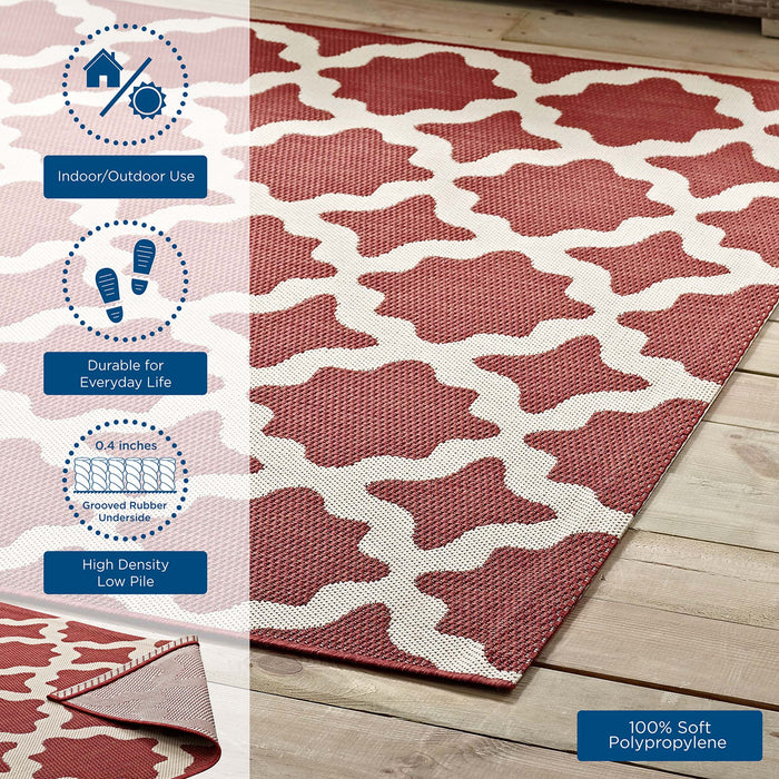 Cerelia Moroccan Trellis Indoor and Outdoor Area Rug