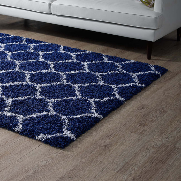 Solvea Moroccan Trellis Shag Area Rug