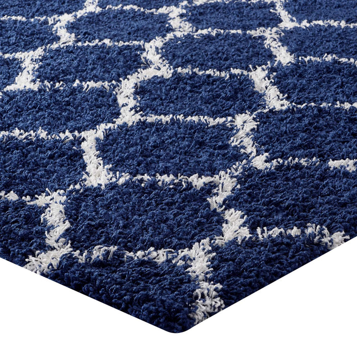 Solvea Moroccan Trellis Shag Area Rug