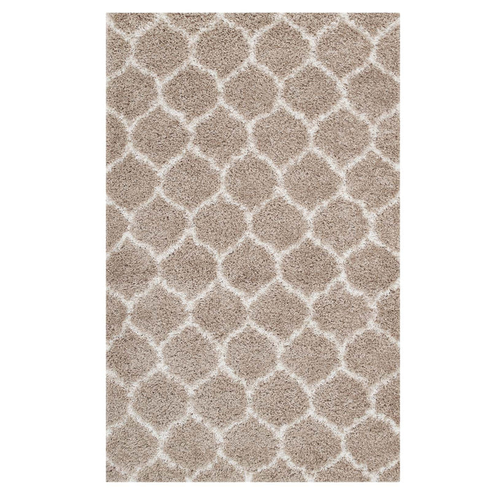 Solvea Moroccan Trellis Shag Area Rug