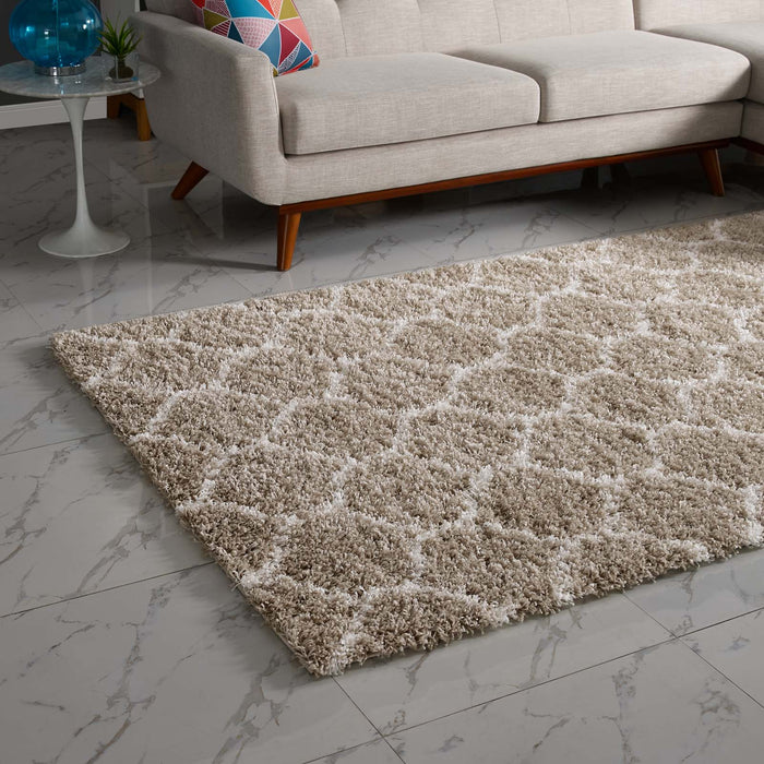 Solvea Moroccan Trellis Shag Area Rug