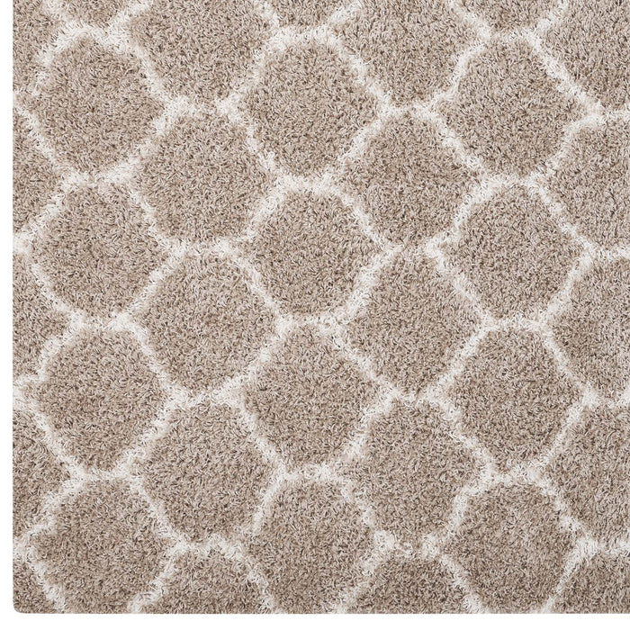 Solvea Moroccan Trellis Shag Area Rug