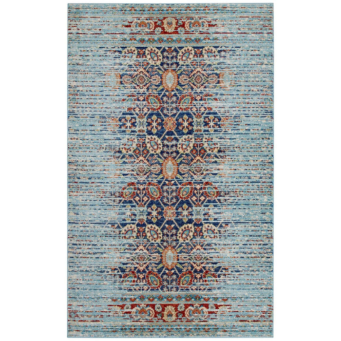 Naria Distressed Vintage Medallion Area Rug