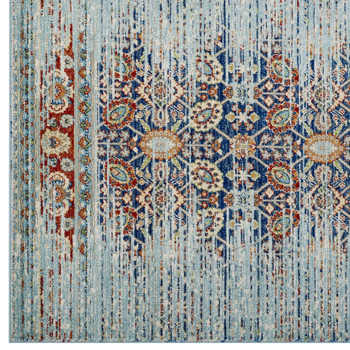 Naria Distressed Vintage Medallion Area Rug