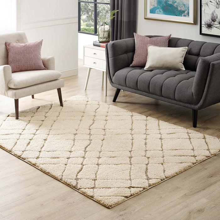 Jubilant Verona Abstract Geometric Shag Area Rug