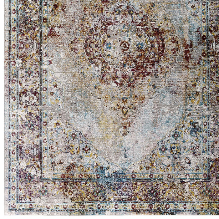 Success Merritt Transitional Distressed Floral Vintage Medallion Area Rug