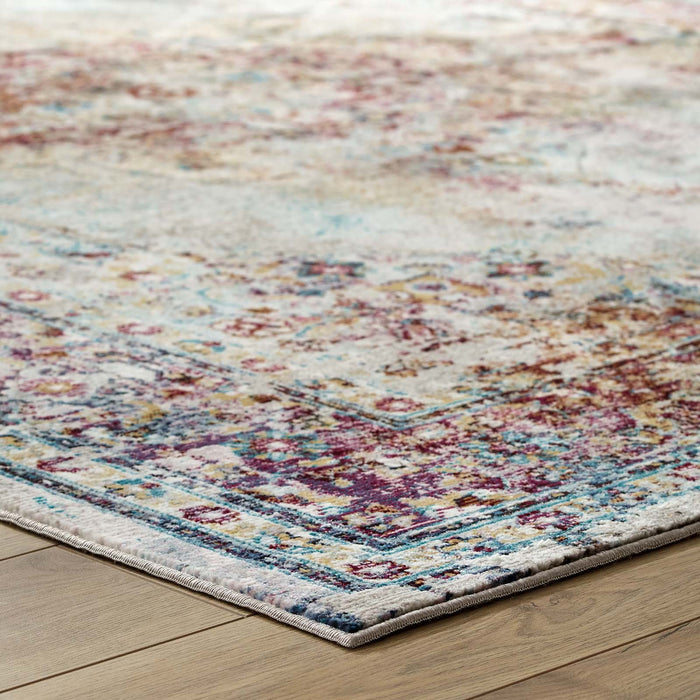 Success Merritt Transitional Distressed Floral Vintage Medallion Area Rug