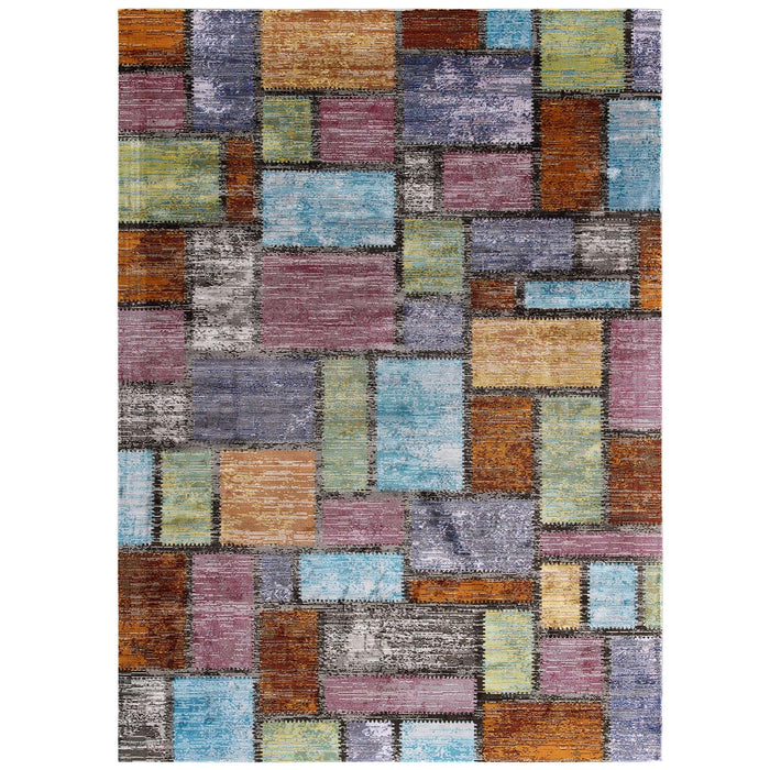 Success Nyssa Abstract Geometric Mosaic Area Rug