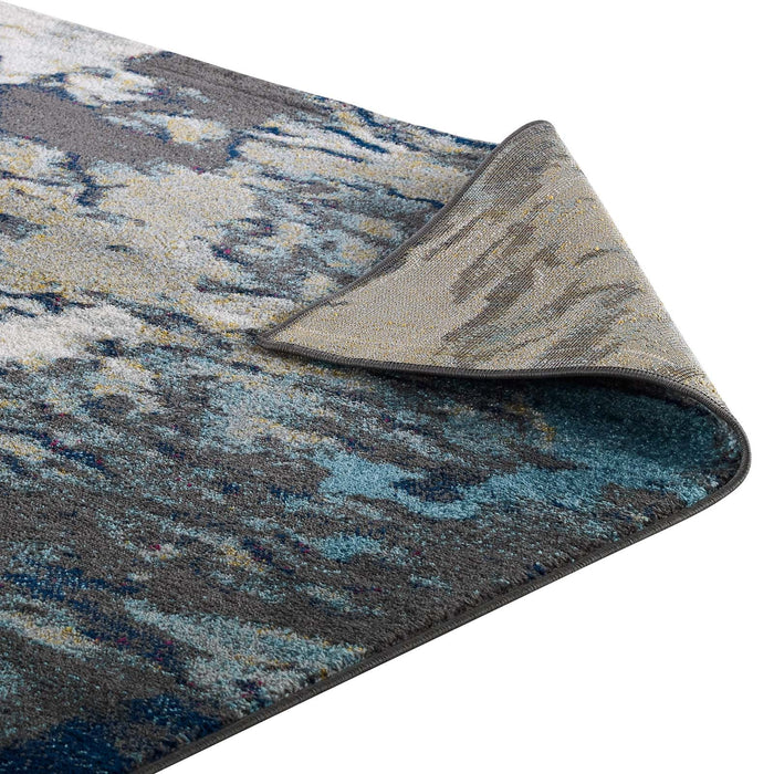 Entourage Foliage Contemporary Modern Abstract Area Rug