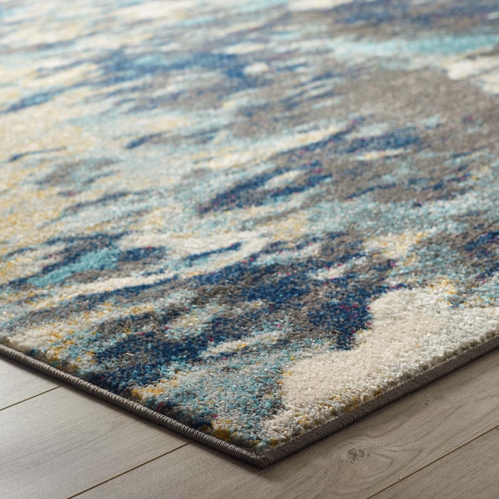 Entourage Foliage Contemporary Modern Abstract Area Rug