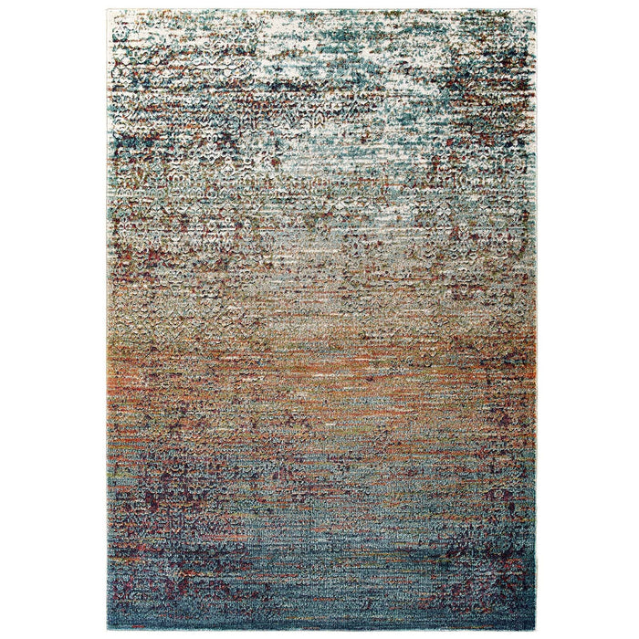 Tribute Jacinda Rustic Distressed Vintage Lattice Area Rug