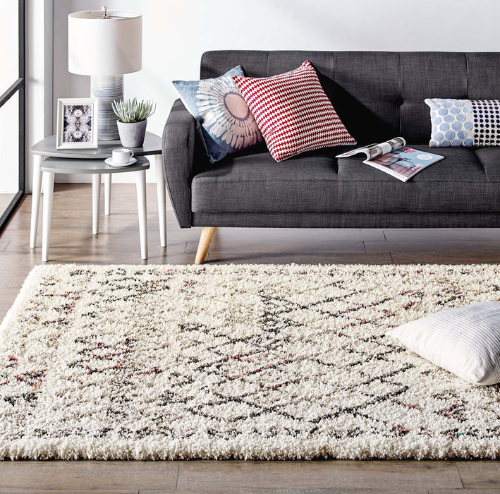 Skadi Rainbow Diamond  Shag Area Rug