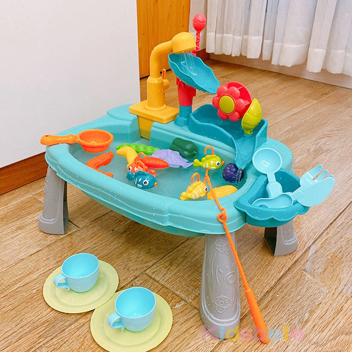 Creative 2-in-1 Play Sink, Engaging Fishing Fun