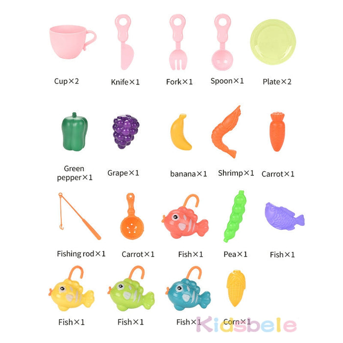 Creative 2-in-1 Play Sink, Engaging Fishing Fun