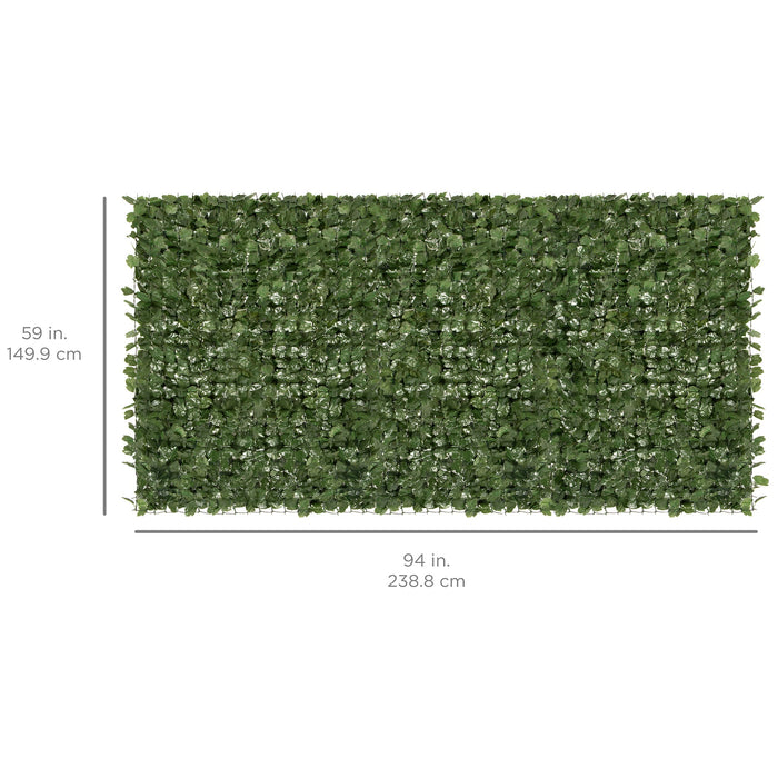 Outdoor Faux Ivy Privacy Screen Fence