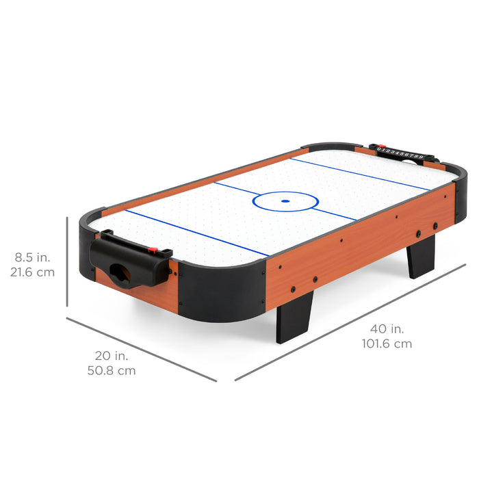 Table de jeu d'arcade Air Hockey avec 2 rondelles, 2 attaquants - 40 pouces