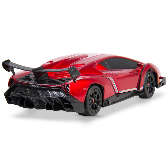 1/24 Kids RC Lamborghini Veneno Racing Car Toy w/ Lights, Shock Suspension