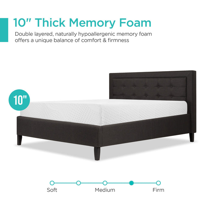 10in Dual Layered Mattress w/ Gel Memory Foam