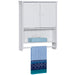 Bathroom Wall Storage Organization Cabinet w/ Double Doors, Towel Bar