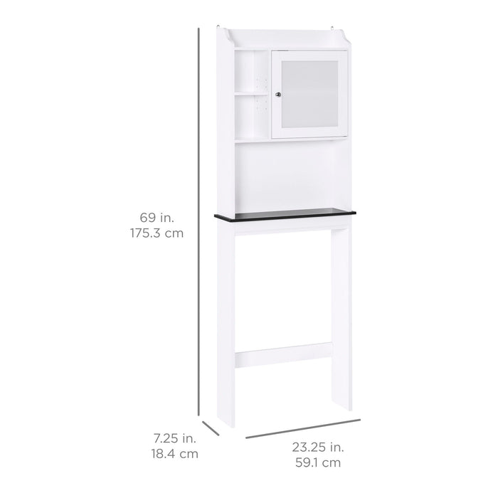 Over-the-Toilet Bathroom Storage Cabinet w/ 1 Door