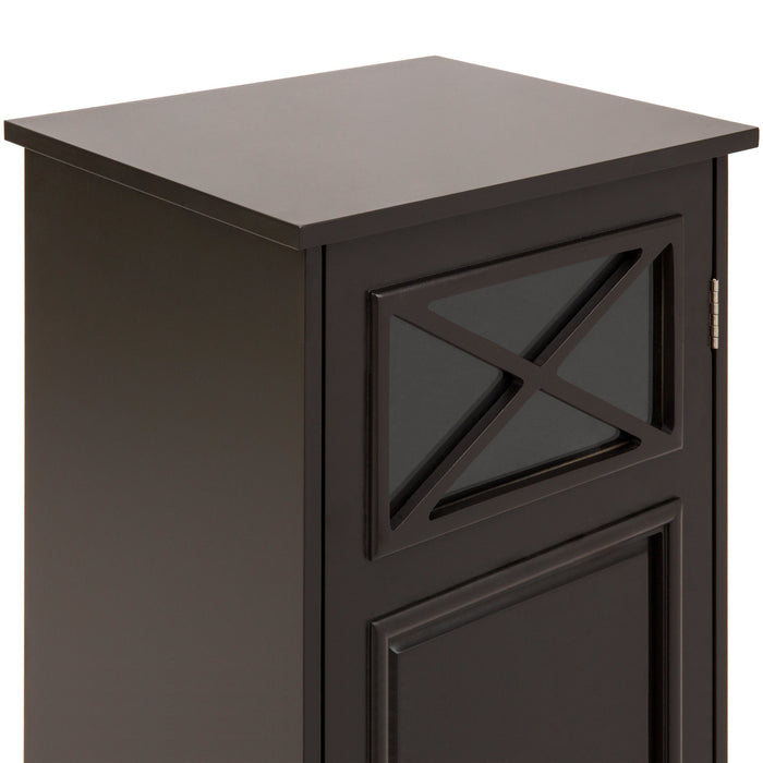 3-Tier Classic Wooden Floor Cabinet w/ Door