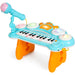 24-Key Kids Musical Electronic Keyboard w/ Drums, Microphone, MP3 - Blue