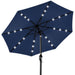 Solar LED Lighted Patio Umbrella w/ Tilt Adjustment, UV-Resistant- 10ft