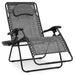 Oversized Reclining Zero Gravity Chair Lounger w/ Cup Holder, Pillow