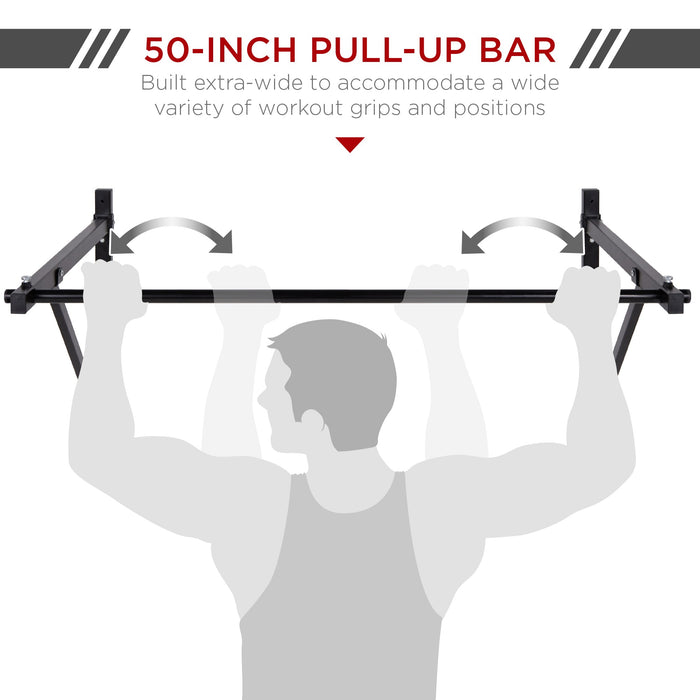 Barre de traction murale pour entraînement à domicile / Capacité de 330 lb - 50 po