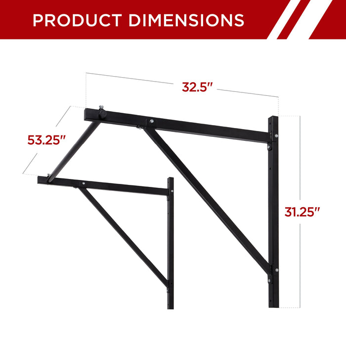 Barre de traction murale pour entraînement à domicile / Capacité de 330 lb - 50 po