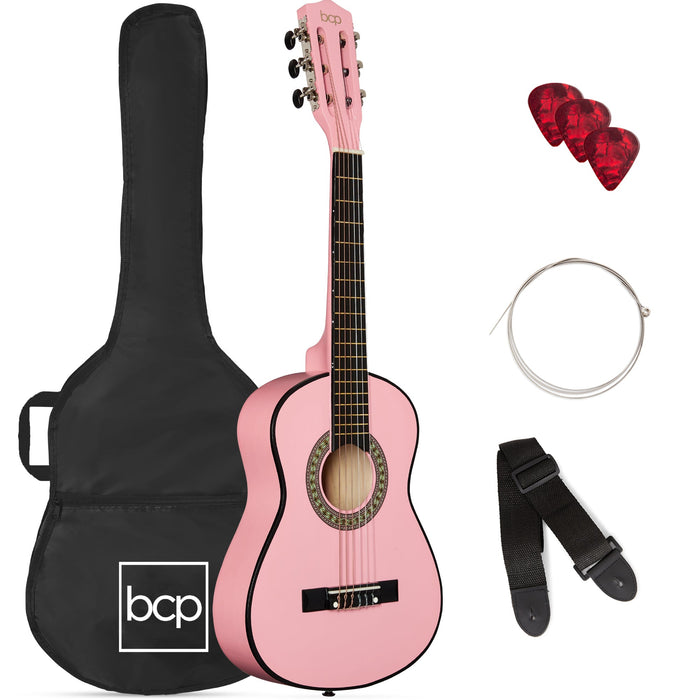 Kids Acoustic Guitar Beginner Starter Kit with Carrying Case - 30in