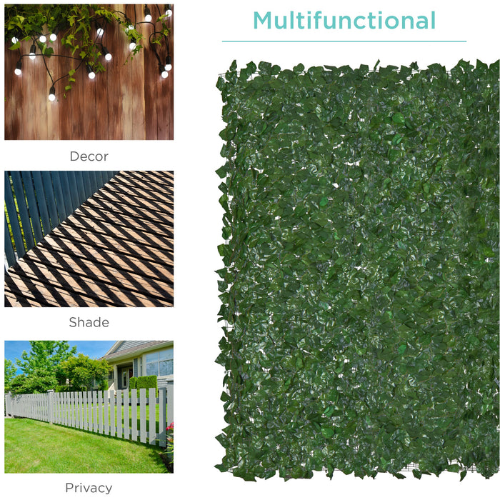 Outdoor Faux Ivy Privacy Screen Fence