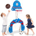 3-in-1 Toddler Basketball Hoop Sports Activity Center Play Set