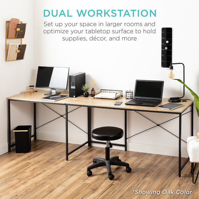 Modular L-Shaped Office Desk w/Customizable Setup - 94.5in