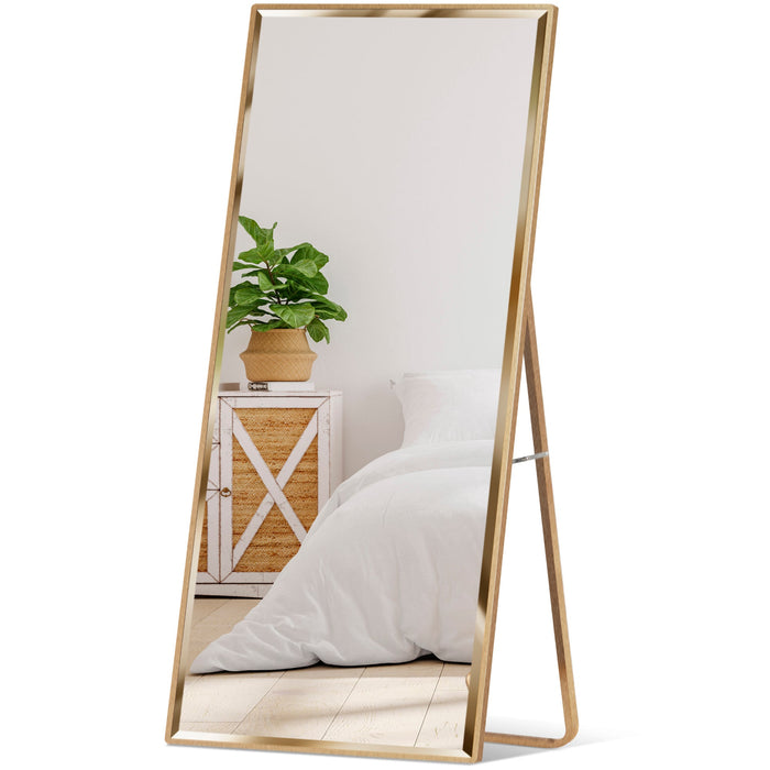 Large Full Length Mirror, Wall Hanging & Leaning Floor Mirror - 65x22in